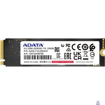 A-DATA SSD 256GB LEGEND 710 M.2 2280 ALEG-710-256GCS PCIe Gen3x4 with NVMe