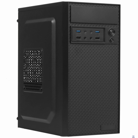 Exegate EX291274RUS Корпус Minitower ExeGate BAA-109U2-AAA450 (mATX, AAA450 8см, 2*USB+2*USB3.0, аудио, черный)