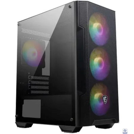 Корпус MSI MAG Forge M100A черный без БП mATX 2x120mm 2xUSB2.0 1xUSB3.0 audio bott PSU