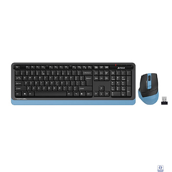 Комплект (клавиатура+мышь) A4TECH Fstyler FG1035, USB, беспроводной, черный [fg1035 navy blue]