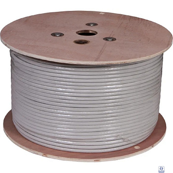 Rexant (01-0542) Кабель витая пара S/FTP, CAT 7, PVC, 4PR, 23AWG, INDOOR, SOLID, серый, 305 м