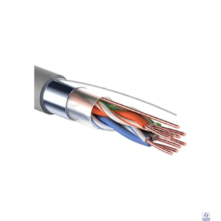 PROconnect (01-0152) Кабель витая пара, F/UTP, CAT 5е, PVC, 4PR, 24AWG, INDOOR, SOLID, серый, 305м