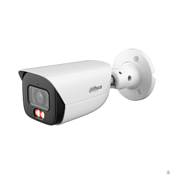 DAHUA DH-IPC-HFW3449EP-S-IL-0360B Уличная цилиндрическая IP-видеокамера 4Мп, 1/2,9” CMOS, объектив 3.6мм, видеоаналитика, микрофон, ИК 50м, LED 50m, IP67, металл