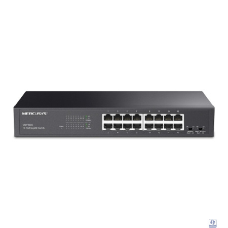 Mercusys MS116GS Коммутатор с 16 гигабитными портами для размещения на столе или в стойке