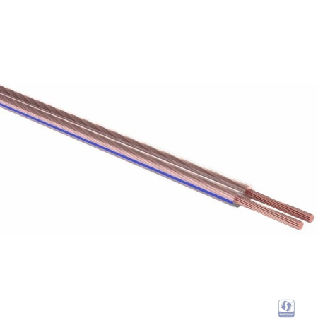 Rexant 01-6208-3-20 Кабель акустический, 2х2.50 мм2, прозрачный BLUELINE, 20 м. 