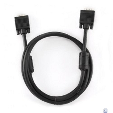 Gembird/Cablexpert CC-PPVGA-6B,  Кабель VGA Premium,15M/15M, 1.8м, тройн.экран, феррит.кольца, чёрный, пакет