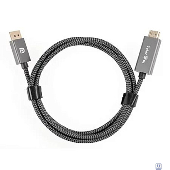 Telecom <TA561M-1.8M> Кабель DisplayPort M-> HDMI M 4K@60Hz 1.8m,оплетка [7958820049859]