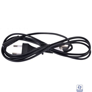 Cablexpert Кабель питания аудио/видео 0,5м, CEE 7/16 - C7, VDE, 2-pin, 2х0,75, черный, пакет (PC-184-VDE-0.5M)