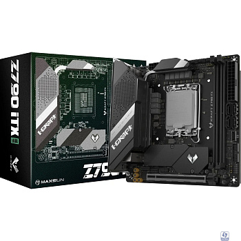 MAXSUN MS-iCraft Z790ITX WIFI V1/V2 (Socket 1700, mini-ITX, 2*DDR5,  HDMI/DP, 4*SATA3, 2*M.2, 1xPCI-E x16 , 4*USB 2.0,  4* USB 3.2 Gen1, 1* Type-C, LAN 1*2.5G, Bluetooth, Wi-Fi 802.11ax, RTL)