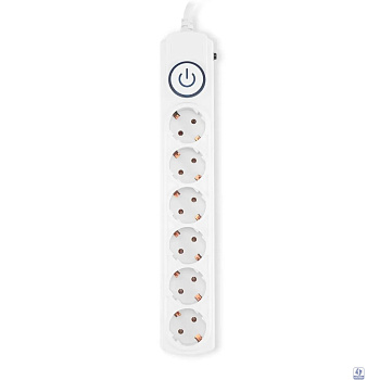 Ippon Сетевой фильтр BK-6-EU-1.8-16-W, 1.8м, белый (1804827)