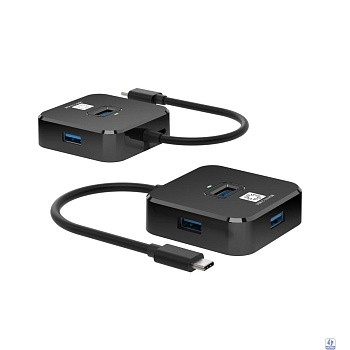 5bites Концентратор HB34C-316BK TYPE-C -> 4*USB3.0 / BLACK