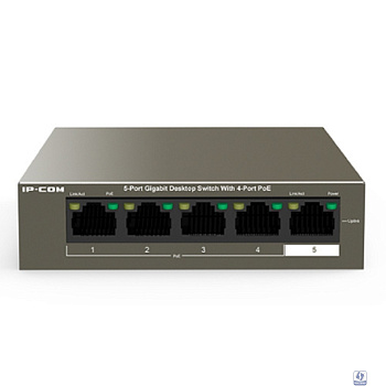 IP-COM G1105P-4-63W Коммутатор PoE неуправляемый 5-Ports 10/100/1000 Base-T / 4-Ports PoE (PoE бюджет 58W)