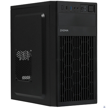 Корпус Digma DCC-MN302 черный без БП mATX 1x80mm 2x120mm 1xUSB2.0 1xUSB3.0 audio