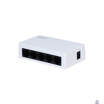 DAHUA DH-PFS3005-5GT-L 5-портовый гигабитный неуправляемый коммутатор, 5xRJ45 1Gb, коммутация 10 Гбит/с, MAC-таблица 2K, пластик