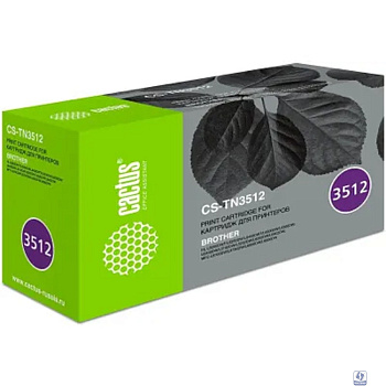 Картридж лазерный Cactus CS-TN3512 черный (12000стр.) для Brother DCP L6600DWHL/L6250DNHL/L6300DWHL/L6400DWHL/L6400DWTMFC/L6800DWMFC/L6800DWTMFC/L6900DWMFC/L6900DWT