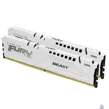 Комплект модулей памяти Kingston 64GB DDR5 6000 DIMM CL30 FURY Beast Black XMP Non-ECC Unbuffered DIMM (Kit of 2) 2RX8 30-36-36 1.4V 288-pin 16Gbit 