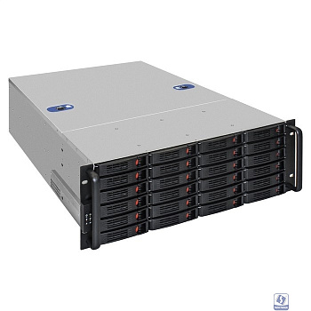 Exegate EX293272RUS Серверный корпус ExeGate Pro 4U660-HS24 <RM 19", высота 4U, глубина 660, БП 500RADS, 24xHotSwap, USB>