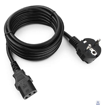 Cablexpert Кабель питания 3м, Schuko- C13, 3х1кв.мм, черный, с заземлением, пакет (PC-186-1-3M)