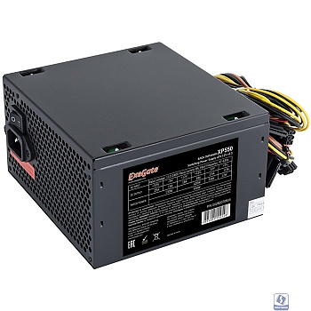 Exegate EX292166RUS-S Блок питания 750W ExeGate XP750 (ATX, SC, 12cm fan, 24pin, 4+4pin, PCI-E, 3xSATA, 2xIDE, black, кабель 220V с защитой от выдергивания)
