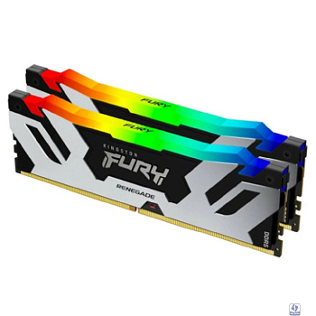Kingston 96GB 6000MT/s DDR5 CL32 DIMM (Kit of 2) FURY Renegade RGB XMP KF560C32RSAK2-96