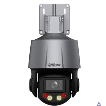 DAHUA DH-SD3C405DB-GNY-A-PV Мини-PTZ IP-видеокамера Smart Dual Light с активным сдерживанием и ИИ 4Мп, 1/2.8” CMOS, 5x моторизованный объектив 2.7~13,5мм (5x), видеоаналитика, ИК до 50, LED до 30м
