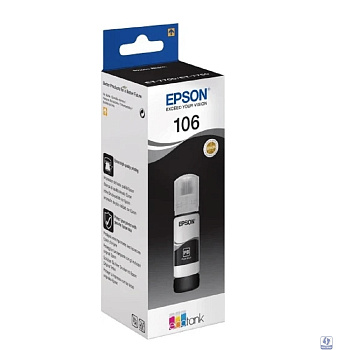 EPSON C13T00R140  Контейнер 106 с черными фото чернилами для L7160/7180, 70 мл