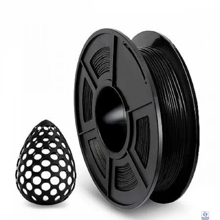 Филамент NVPRINT TPU Black для 3D печати диаметр 1.75мм  длина 165 метров  масса 0,5 кг
