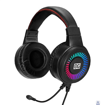 Exegate EX295316RUS Полноразмерные игровые наушники с микрофоном (гарнитура) ExeGate Gaming HS-520G (USB, 2x3.5мм, динамик 40мм, 20-20000Гц, длина кабеля 2.5м, регулировка громкости, RGB подсветка)