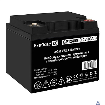 Exegate EX282978RUS Аккумуляторная батарея ExeGate GP12400 (12V 40Ah, под болт М6)