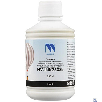Чернила NV PRINT сублимационные NV-INK250BkSb для аппаратов Epson, Mimaki, Mutoh, Roland (250ml) Black