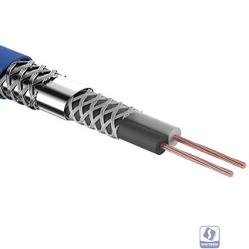 Rexant 01-6028 Кабель микрофонный КММ REXANT 2х0,25 мм?, o6,8 мм, синий, бухта 100 м