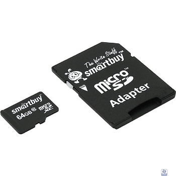 Micro SecureDigital 64Gb Smart buy SB64GBSDCL10-01 