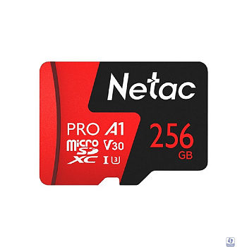 Micro SecureDigital 256GB Netac microSDXC Class10 Netac NT02P500PRO-256G-R P500 Extreme Pro + adapter