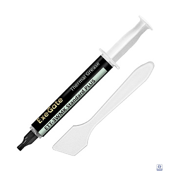Exegate EX296092RUS Термопаста ExeGate ETT-3WMK Standard PLUS (3,2 Вт/(м•К), 3г, шприц с лопаткой)