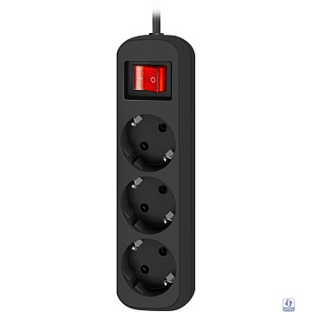 Defender Удлинитель G318 1.8 м, 3 розетки [99333] выключатель, с заземлением