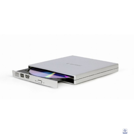 USB 2.0 Gembird DVD-USB-02-SV пластик, серебро 