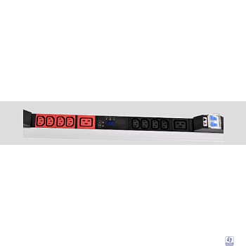 REM Верт блок розеток Rem-2MC, Linux, мониторинг, измерение, управление,  1 фаза 32A, авт, 30C13, 6C19, 1820 мм, вх IEC 309, шнур 3м