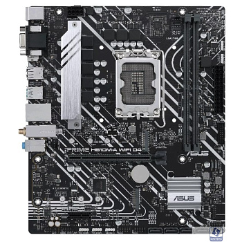 ASUS PRIME H610M-A WIFI D4 (Socket 1700, mATX, 2xDDR4(64GB), VGA/HDMI/DP, 1xPCIe 4.0x16/1xPCIe 3.0, 1xLAN, Wi-Fi, BT, 4xSATA 6Gb/s, 2xM.2, 2xUSB 3.2, 4xUSB 2.0, 2xPS/2)