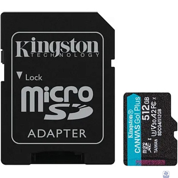 Micro SecureDigital 512GB Kingston SDCG4/512GB Canvas Go! Plus V10 A2 + adapter