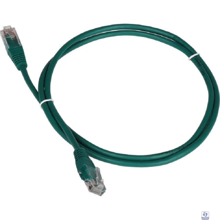 Патч-корд TWT UTP кат.5e, с заливными колпачками, 1.5 м, зеленый