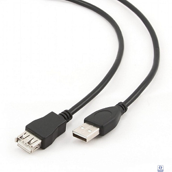 Bion Кабель удлинительный USB 2.0 AM/AF, 1.8 м, черный [BXP-CCP-USB2-AMAF-018]