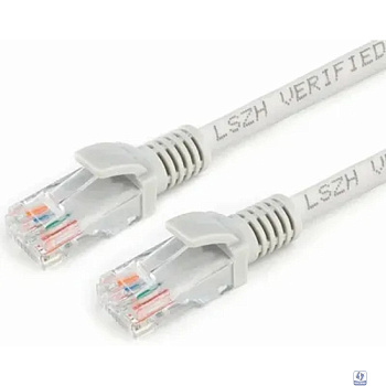 Cablexpert Патч-корд LSZH медный UTP кат.5e,1м, литой, многожильный (серый) PP31-1M]