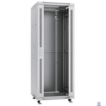 Cabeus SH-05C-32U60/60 Шкаф монтажный телекоммуникационный 19" напольный для распределительного и серверного оборудования 32U 600x600x1610mm (ШхГхВ) передняя стеклянная и задняя сплошная металлическая