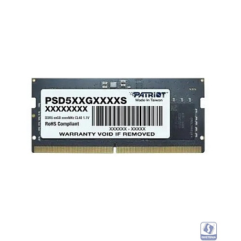  Patriot DDR5 SODIMM 32Gb  Память  4800MHz PSD532G48002S RTL PC5-38400 CL40  260-pin 1.1В dual rank