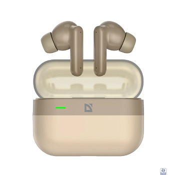 Defender Беспроводная гарнитура Twins 990 Бежевый, TWS, ANC, Bluetooth [63990]