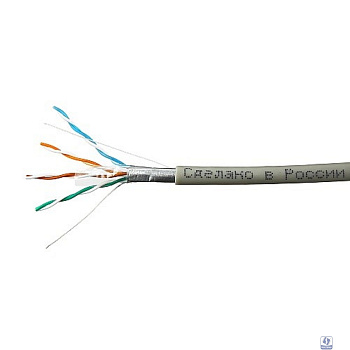 SkyNet Кабель FTP indoor 4x2x0,51, медный, FLUKE TEST, кат.5e, однож., 100 м, box, серый [CSP-FTP-4-CU/100]