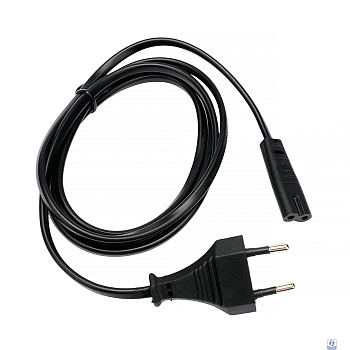 Cablexpert  Кабель питания CEE 7/16-C7, 2х0.5мм2, 2.5А, 1.5м, черный, пакет (PC-184/2-1.5M)