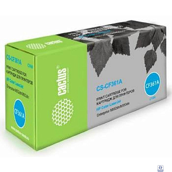 CACTUS CF361A Тонер Картридж CS-CF361A для HP CLJ M552dn/M553dn/M553N/M553x (5000стр.),  голубой