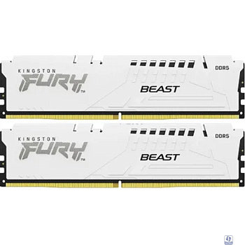 Kingston 32GB 5200MT/s DDR5 CL40 DIMM (Kit of 2) FURY Beast White XMP KF552C40BWK2-32