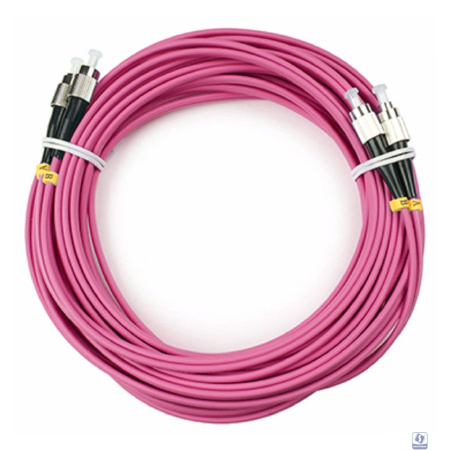 Cabeus FOP-50-OM4-FC-FC-10m Шнур оптический duplex FC-FC 50/125 mm OM4 10м LSZH